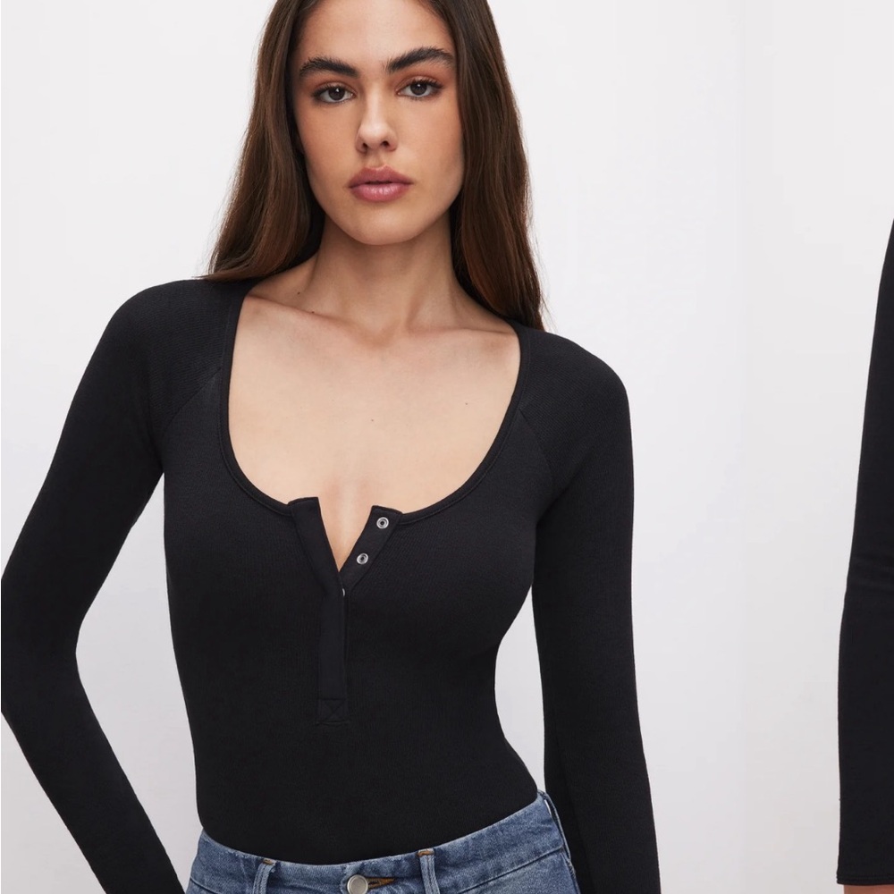Good American Black Women’s Bodysuit Size L